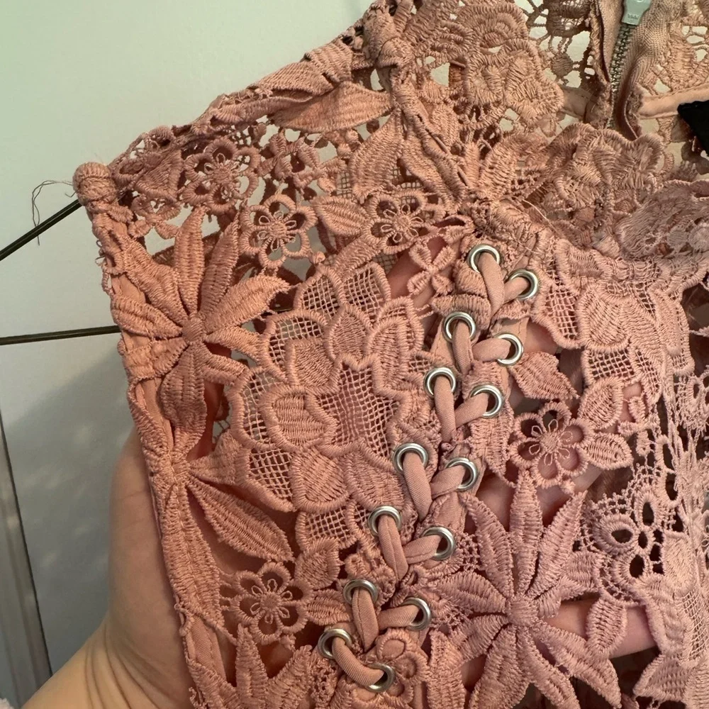 NWT Bardot Lace Mini Dress in Mauve